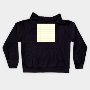 Retro style yellow check Kids Hoodie